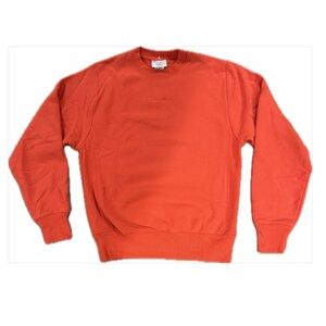 💕 NWOT Men’s Champion Reverse Weave Crew Neck Sweatshirt in Orange, size small